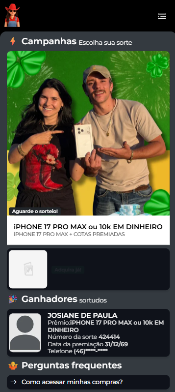 KF Prêmios - Sistema de Rifas